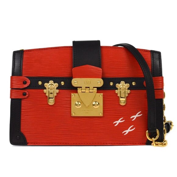 Louis Vuitton Red Epi Trunk Clutch Shoulder Bag - Picture 1 of 9